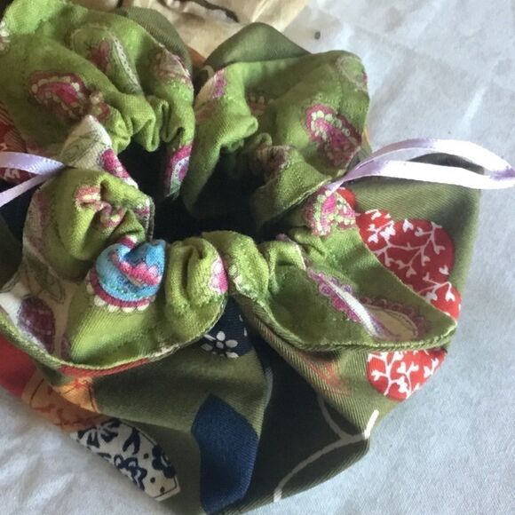 Set of 3 Handmade  Drawstring Pouches - Picture 4 of 5